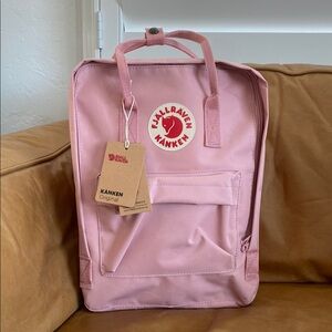 Pink classic size Fjallraven backpack